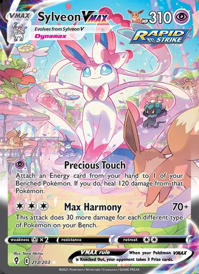 Sylveon VMAX — Evolving Skies 212