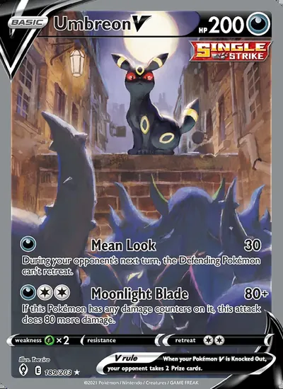 Umbreon V — Evolving Skies 189